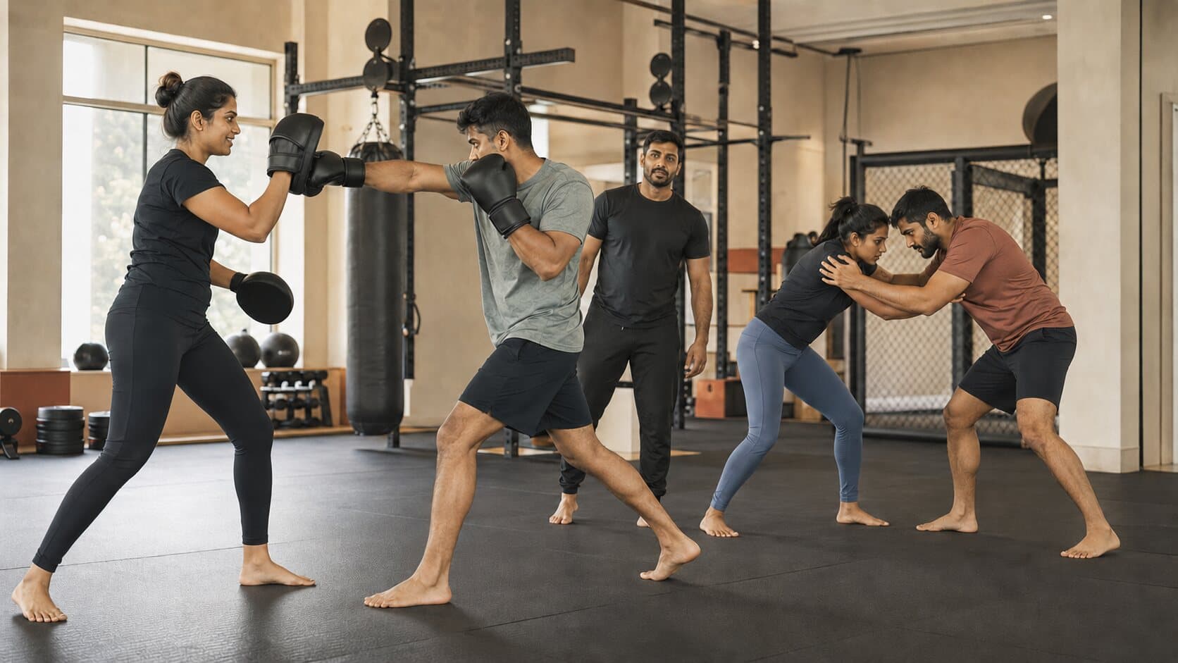 MMA & Kickboxing class at Warrior Fitflow